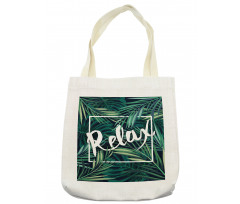 Hawaiian Fern Leaves Design Tote Bag