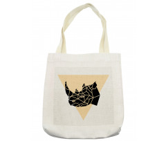 Angular Animal Design Graphic Tote Bag