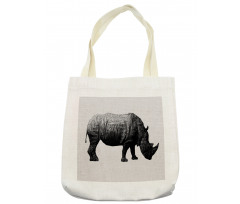 Polygonal Animal Line Art Tote Bag