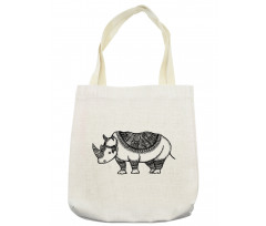 Sketch Animal Tribal Tote Bag