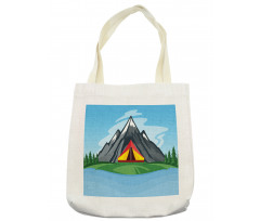 Camping Cartoon Tote Bag