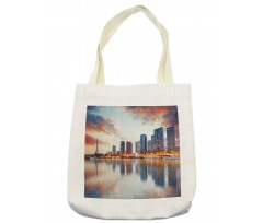 Buildings Dawn Reflection Tote Bag