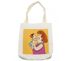 Woman with Her Grandkid Tote Bag