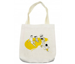 Happy Family at the Beach Tote Bag