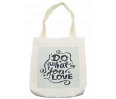 Lettering Blue Grunge Star Tote Bag