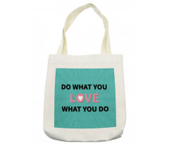 Starburst Lines with Phrase Tote Bag