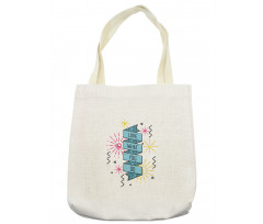 Dashed Starburst Stripes Tote Bag