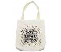 Hand-lettering and Swirls Tote Bag