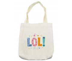 Message Expression Floral Tote Bag