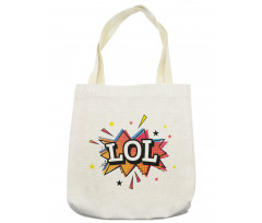 Speech Bubble Colorful Stars Tote Bag