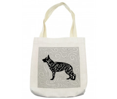 German Shepherd Dog Doodle Tote Bag