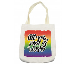 Pride Slogan Tote Bag