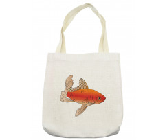 Ink Drawing Cartoon Style Tote Bag