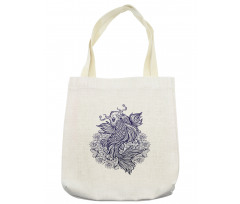 Koi Carp in Dark Blue Tone Tote Bag