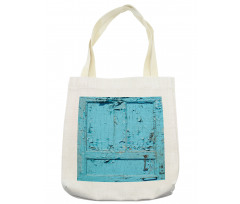 Cracked Old Painted Door Tote Bag