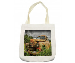 Discarded Rusty Junk Car Tote Bag