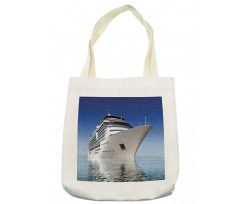 White Ship on the Water Tote Bag