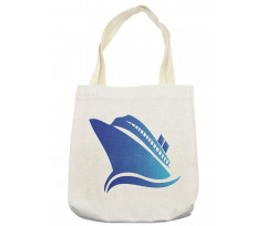 Abstract Blue Ship Tote Bag