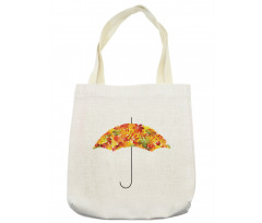 Abstract Umbrella Fall Leaves Tote Bag