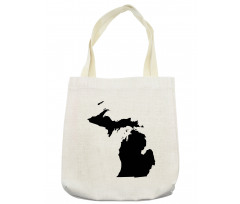 Abstract Black Silhouette Tote Bag