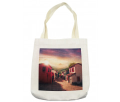 Mexican Town Sunset Tote Bag