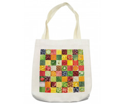 Healthy Fresh Food Squares Tote Bag