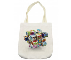 Colorful Life Style Photos Tote Bag