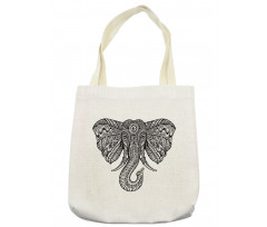 Graceful Elephant Design Tote Bag