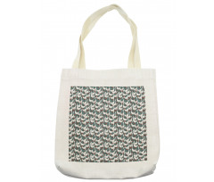 Happy White Birds on Free Tote Bag