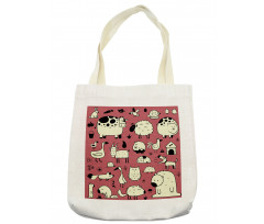 Nursery Childish Animals Tote Bag