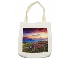 Summer Day Floral Panorama Tote Bag