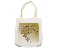 Fruits and Leaves on Ombre Tote Bag