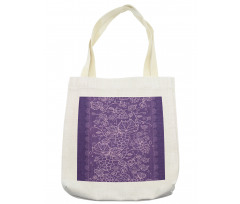 Outline Fruits Vertical Strip Tote Bag