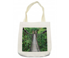 Rope Bridge in a Rainforest Tote Bag