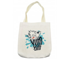 Licking Kitten Yum Yum Tote Bag