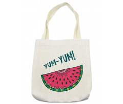 Tasty Watermelon Slice Yum Yum Tote Bag