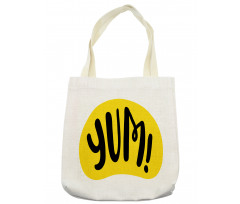 Lettering in Funny Text Font Tote Bag