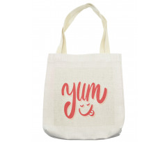 Words with Emoji Licking Face Tote Bag