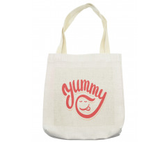 Simplistic Monotone Wording Tote Bag