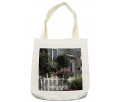 Floral Cozy House Garden Art Tote Bag