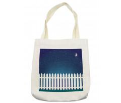 Starry Night with Crescent Tote Bag