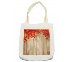 Autumn Orange Tones Leaves Tote Bag