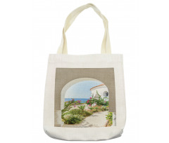 Plants Flowers Sea Panorama Tote Bag