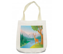 Deer Mountain Landscape Tote Bag