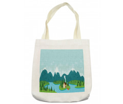 Rural Home Mountains Tote Bag