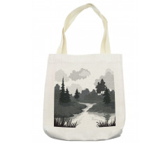 Greyscale Landscape Tote Bag