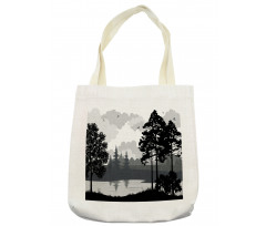 Tree River Flying Bird Tote Bag