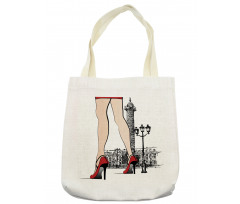 Woman Legs Paris Vendome Tote Bag