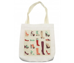 Flat and High Heel Shoes Tote Bag