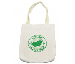 Europe Country Name and Map Tote Bag